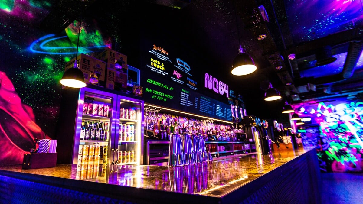 A neon bar at NQ64