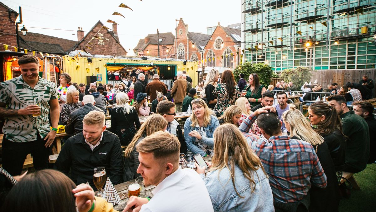 heading to a beer garden is one of the best things to do in June in birmingham