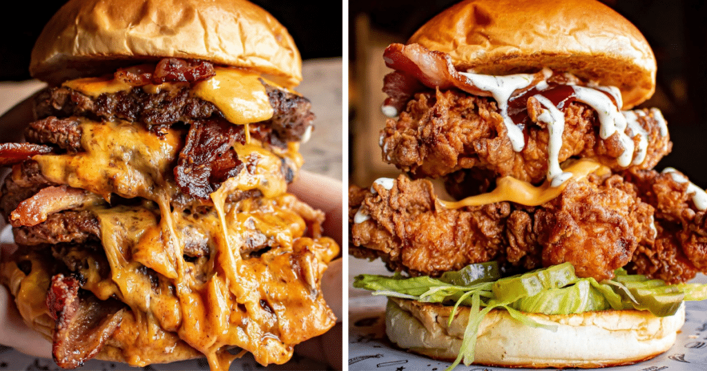 fat-hippo-burgers-peanut-butter-bacon-jam-beef-patty-fried-chicken-burger
