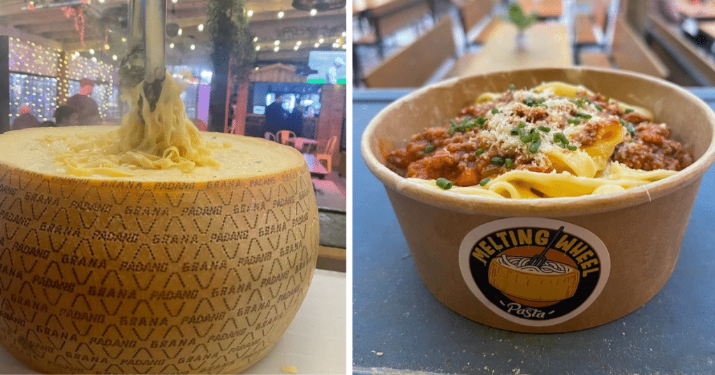 melting-wheel-pasta-in-cheese-wheel-pot-of-pasta