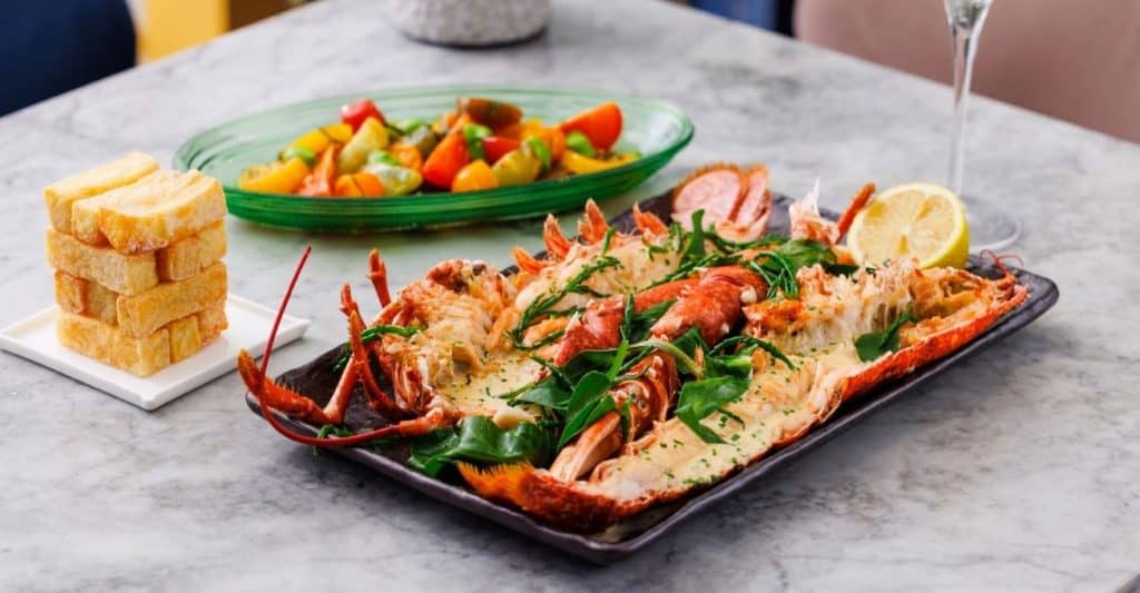 lobster meal at Birmingham Restaurant Festival