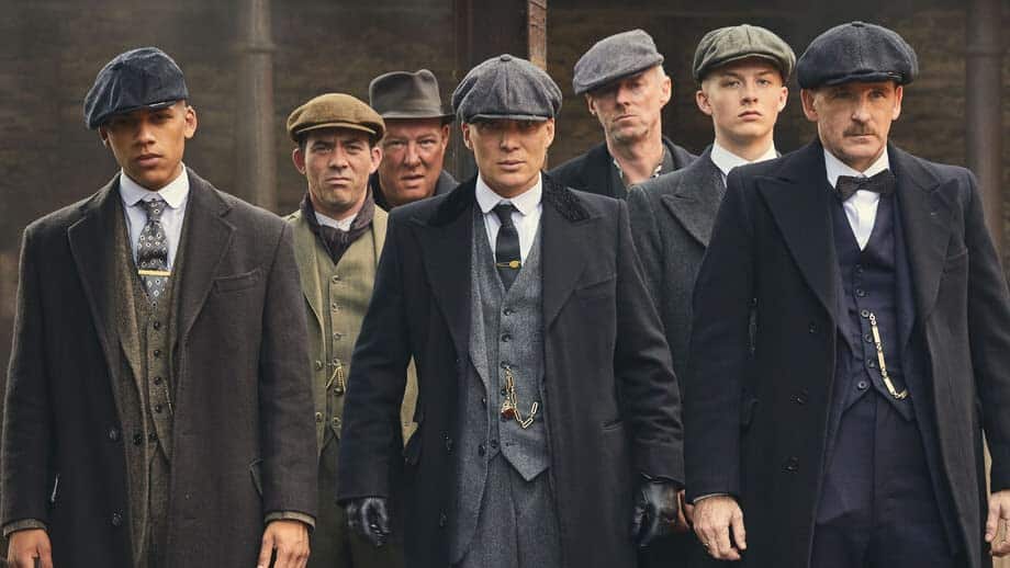 A still from the hit BBC series 'Peaky Blinders' featuring Cillian Murphy as Tommy Shelby.