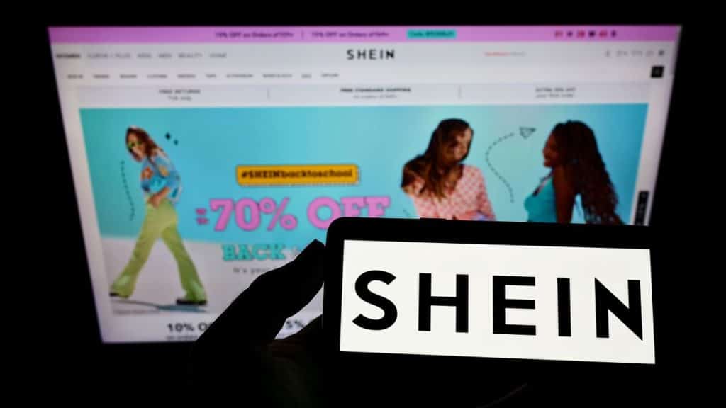 SHEIN website which is holding a pop-up in Birmingham