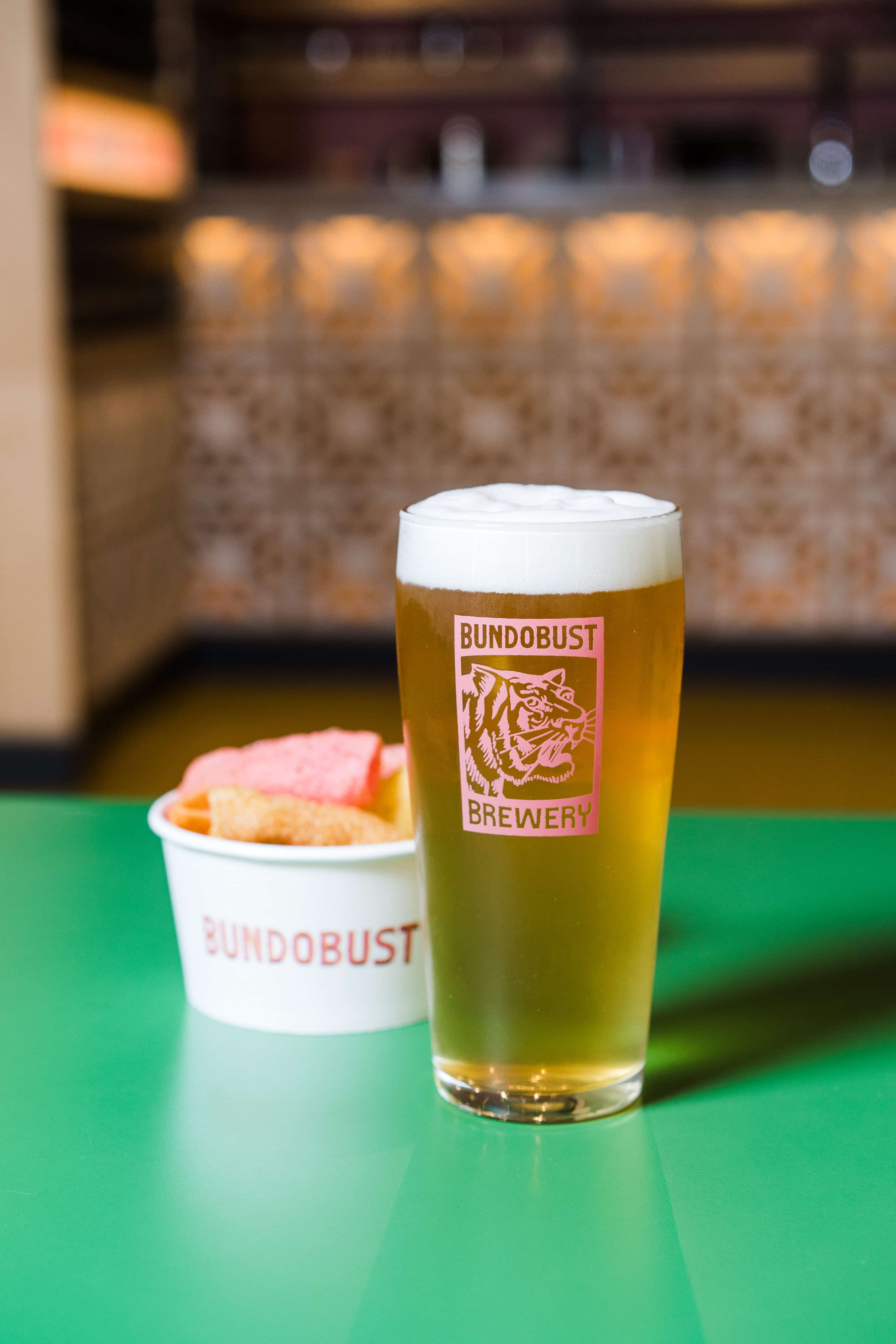 A pot of Indian street food and a pint of craft beer from Bundobust