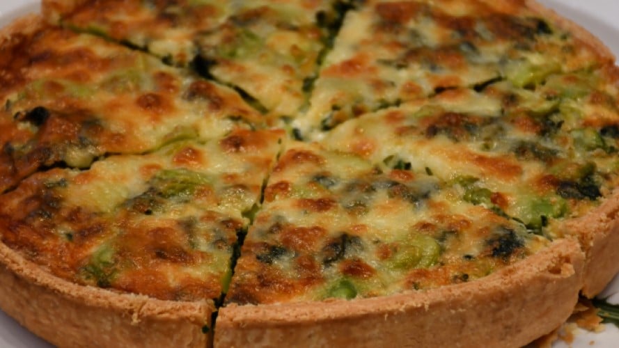 Coronation Quiche made specifically for the coronation weekend 