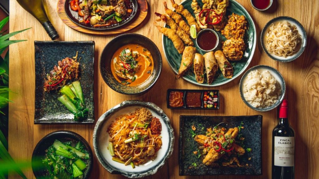 A selection of Thai food from Sabai Sabai