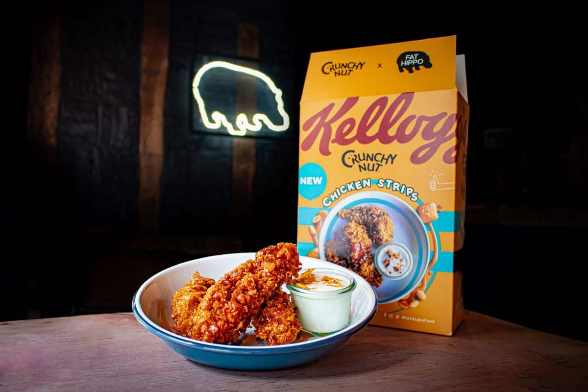 cereal coated fried chicken by Fat Hippo and Kellogg's
