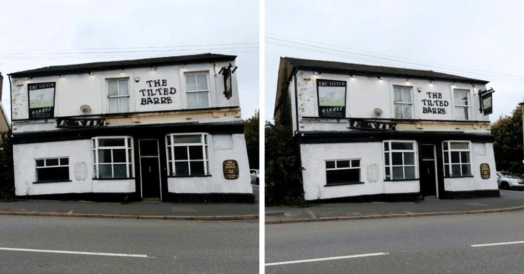 The Tilted Barrel, Britain's wonkiest pub